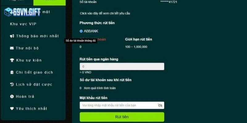 Một vài thắc mắc liên quan đến quá trình rút tiền tại 69VN cho người mới